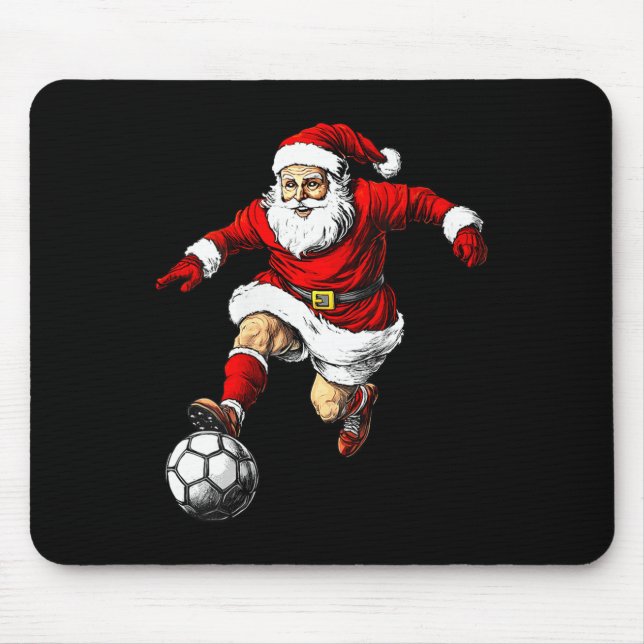 Tapis De Souris Womens Footballer Christmas V-neck  (Devant)
