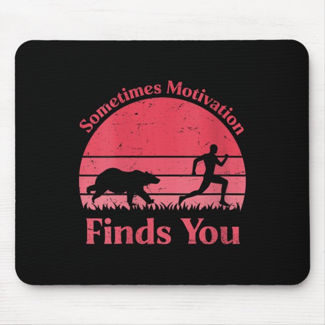 Tapis De Souris Womens Sometimes Motivation Finds You V-neck  (Devant)