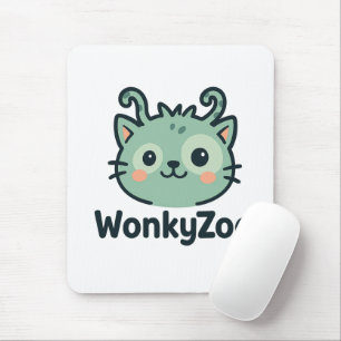 Tapis De Souris Wonky Zoo Chat Mousepad Accessoire de bureau amu