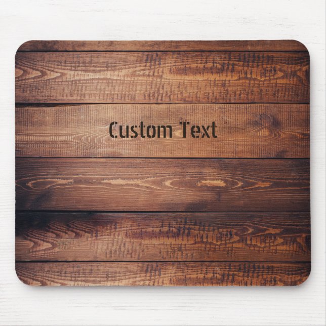 Tapis De Souris Wood Planks with Name (Devant)