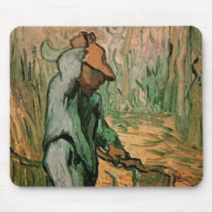 Tapis De Souris Woodcutter (après Millet) par Vincent van Gogh