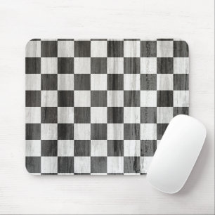 Tapis De Souris Wooden Checker Pattern