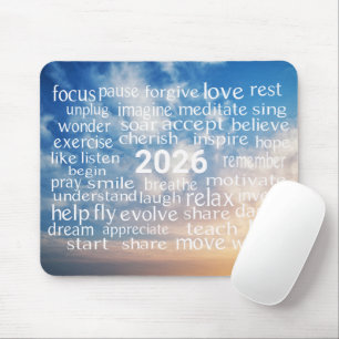 Tapis De Souris Word Cloud 2026 Sur Sky