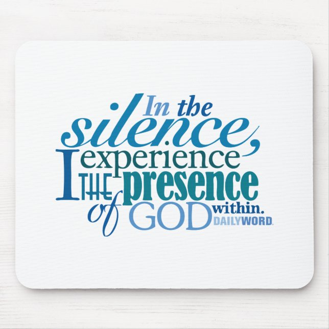 Tapis De Souris Word® quotidien "silence" Mousepad (Devant)