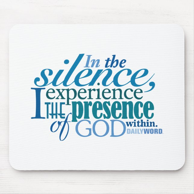 Tapis De Souris Word® quotidien "silence" Mousepad (Devant)