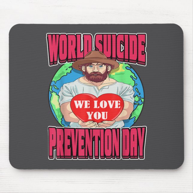 Tapis De Souris World Suicide Prevention Day Motivational Dad Sept (Devant)