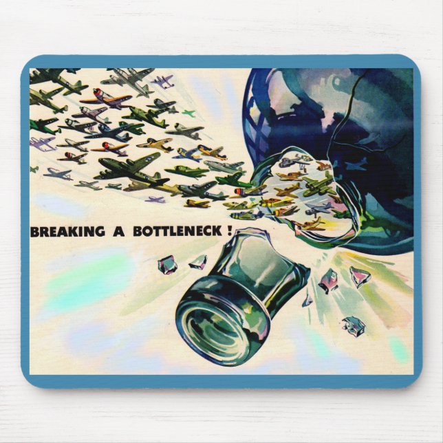 Tapis De Souris World War II military aviation breaking bottleneck (Devant)