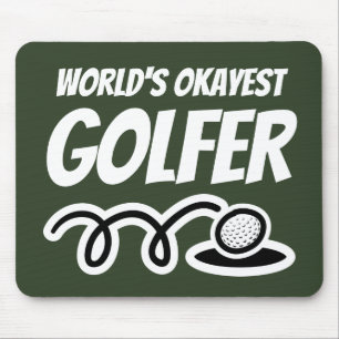 Tapis De Souris World's Okayest golfer funny mouse pad gift