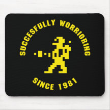 Tapis de souris Worrior - noir-jaune