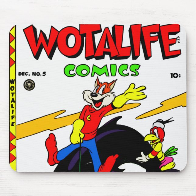 Tapis De Souris Wotalife Comics Mousepad des années 1940 (Devant)