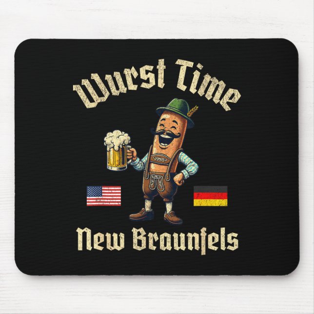 Tapis De Souris Wurst Time Wurst Fest German Beer Festival New Bra (Devant)