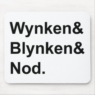 Tapis De Souris Wynken Blynken & Nod   Histoire du coucher du sabo