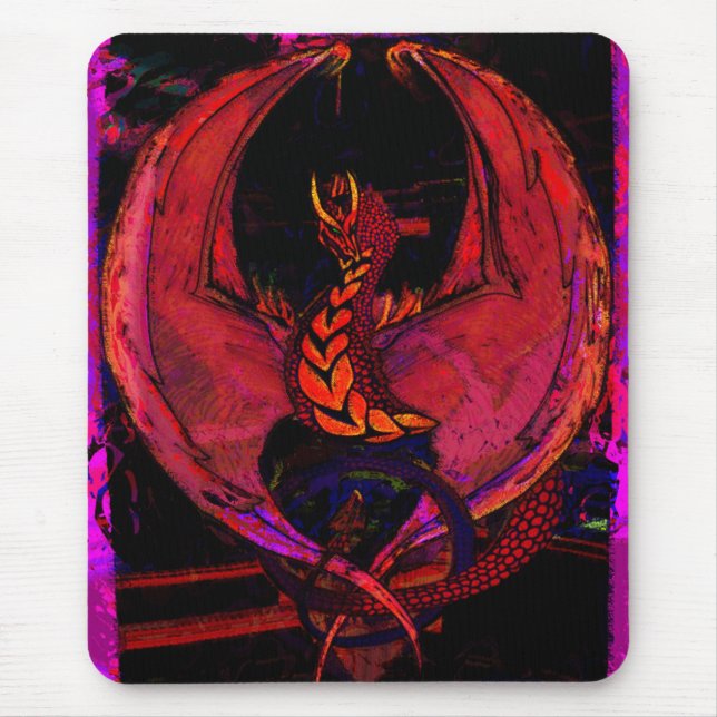 Tapis De Souris Wyvern, Dragon, Dragon Imaginaire, Créature Mythiq (Devant)