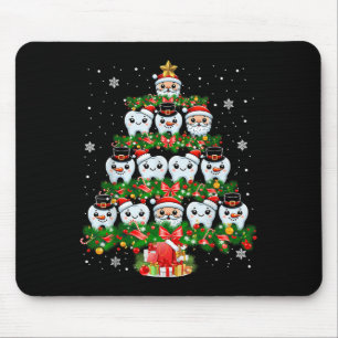 Tapis De Souris Xmas Lights Dents Docteur Dentist Dents Dents Dent