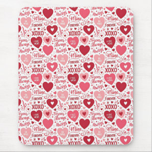 Tapis De Souris XOXO & Toujours à Moi Rose Rouge