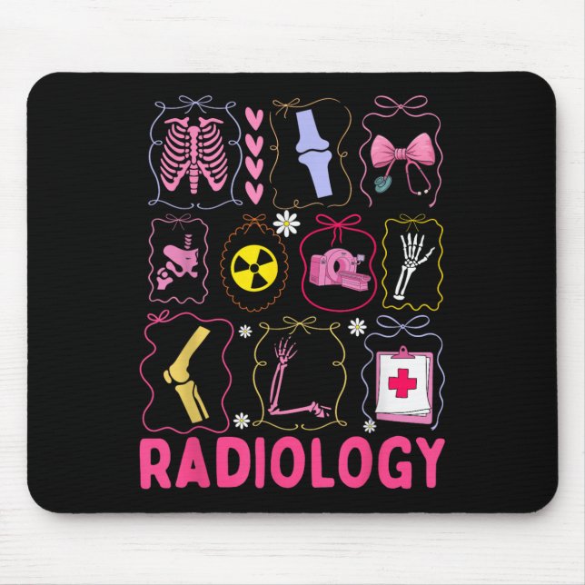 Tapis De Souris Xray Rad Tech Radiologie Santé Appréciation Te (Devant)
