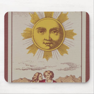 Tapis De Souris XVIIII Le Soleil, carte de tarot française du Sun
