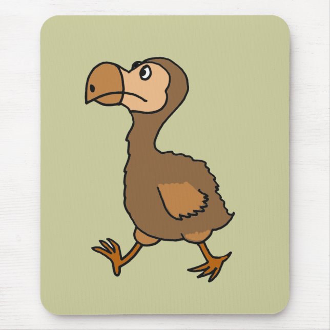 Tapis De Souris XX conception hilare d'oiseau de dronte (Devant)