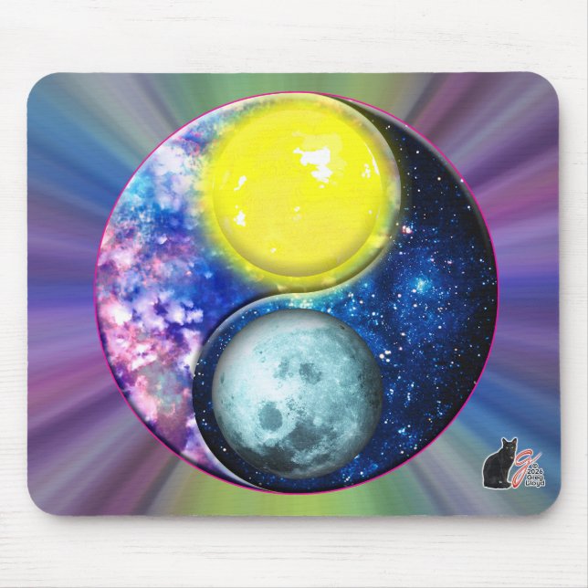 Tapis De Souris Yang-Yin / Sun-Moon (Devant)