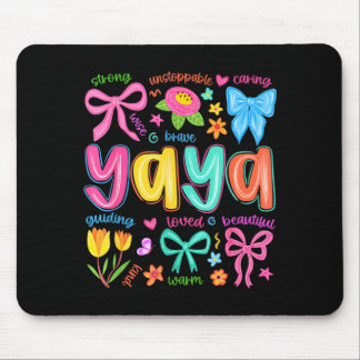 Tapis De Souris Yaya Bow a aimé belle journée mignonne et drôle de