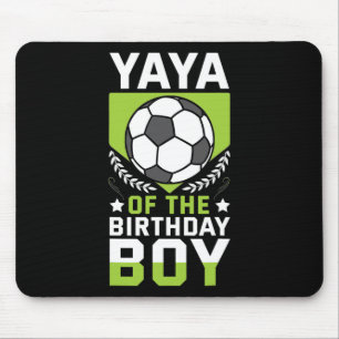 Tapis De Souris Yaya du joueur de football du garçon d'anniversair