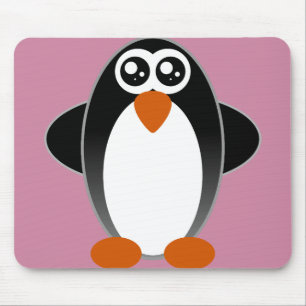 Tapis De Souris Yeux aqueux de pingouin