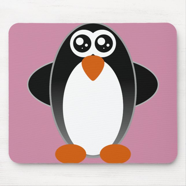Tapis De Souris Yeux aqueux de pingouin (Devant)