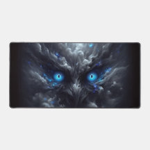 Tapis de souris Yeux Bleus Fumée