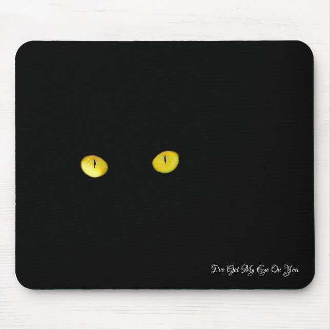 Tapis De Souris Yeux de chat (Devant)