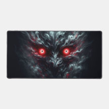 Tapis de souris Yeux rouges fumée