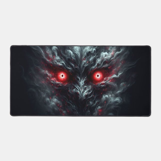 Tapis de souris Yeux rouges fumée (Recto)