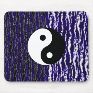 Tapis De Souris Yin Yang Blue Tranquillité Zen Energy