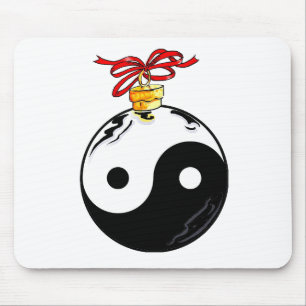 Tapis De Souris Yin & Yang Christmas Ball