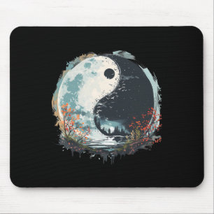Tapis De Souris Yin Yang Culture Chinois Méditation Yoga Taoïste F