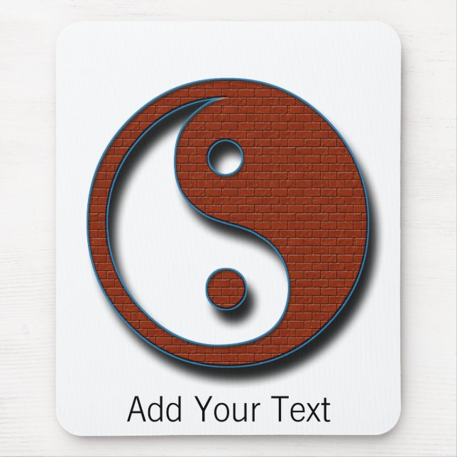 Tapis De Souris Yin Yang par Shirley Taylor (Devant)