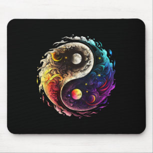 Tapis De Souris Yin Yang, Soleil, Lune, Univers, Tai Chi, Qigong, 