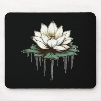 Tapis De Souris Yoga Botanique Lotus Spirituel