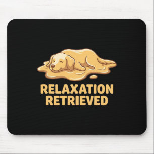 Tapis De Souris Yoga Golden Retriever Amoureux de Chien Art
