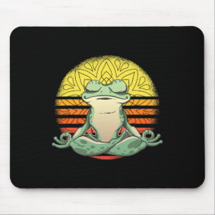 Tapis De Souris Yoga Grenouille Méditation Sport
