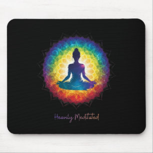 Tapis De Souris Yoga Inspirant Méditatif Profondément Zen Paisible