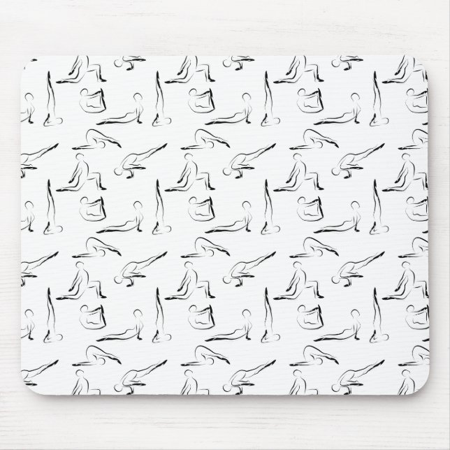 Tapis De Souris Yoga pose motif (Devant)