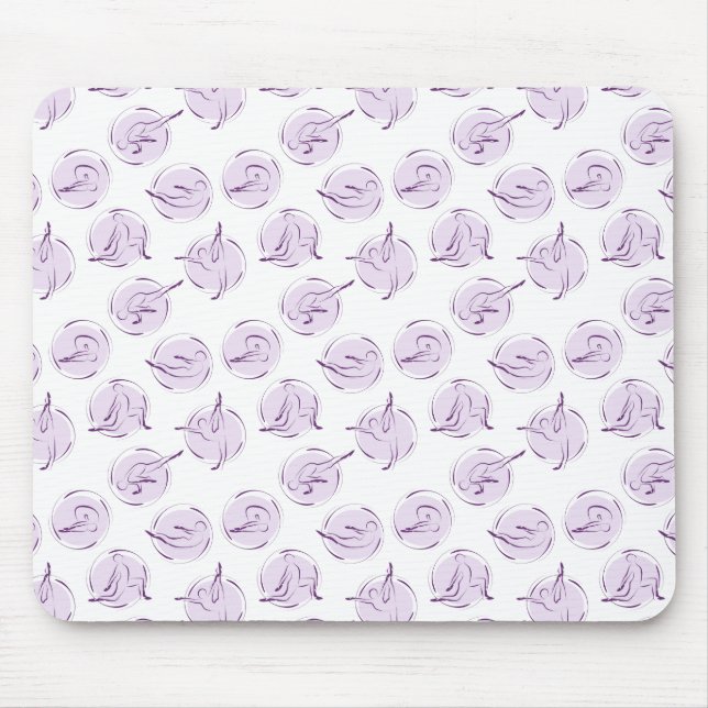 Tapis De Souris Yoga pose motif (Devant)