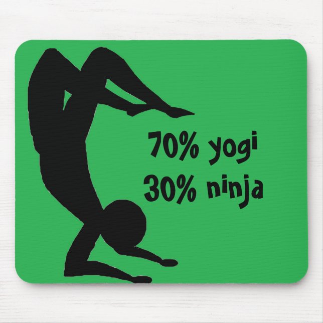Tapis De Souris Yogi Ninja Mousepad (Devant)