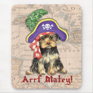 Tapis De Souris Yorkie Pirate