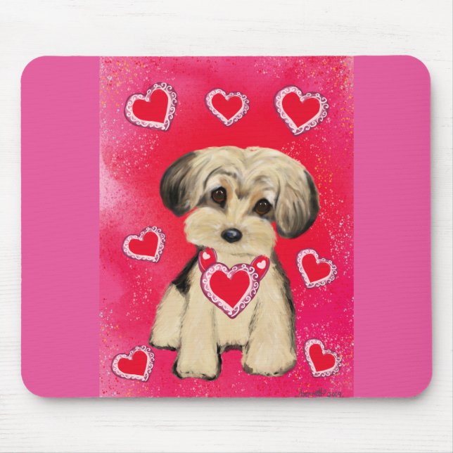 TAPIS DE SOURIS YORKIE POO (Devant)