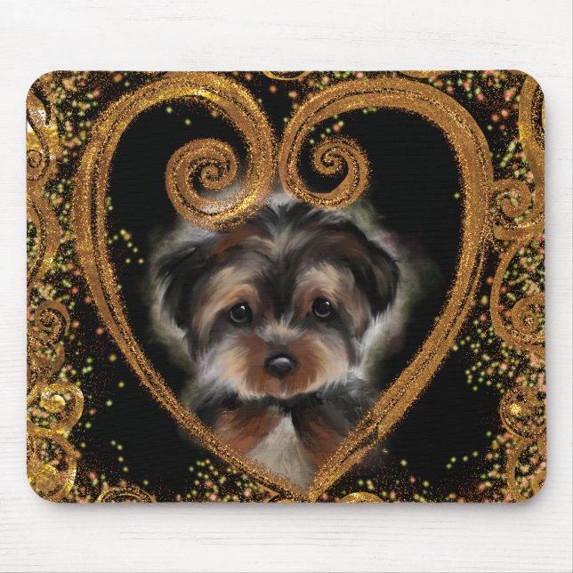 Tapis De Souris Yorkie Poo (Devant)