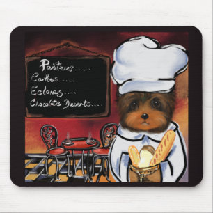 TAPIS DE SOURIS YORKIE POO CUISINIER  