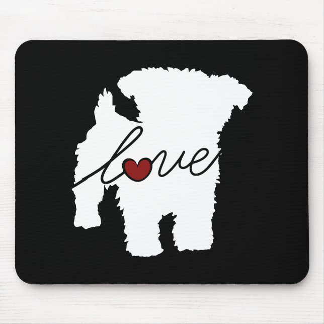 Tapis De Souris Yorkiepoo (Yorkie / Poodle) Amour (Devant)