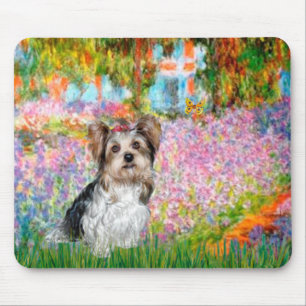 Tapis De Souris Yorkshire Terrier (Biewer) - Jardin