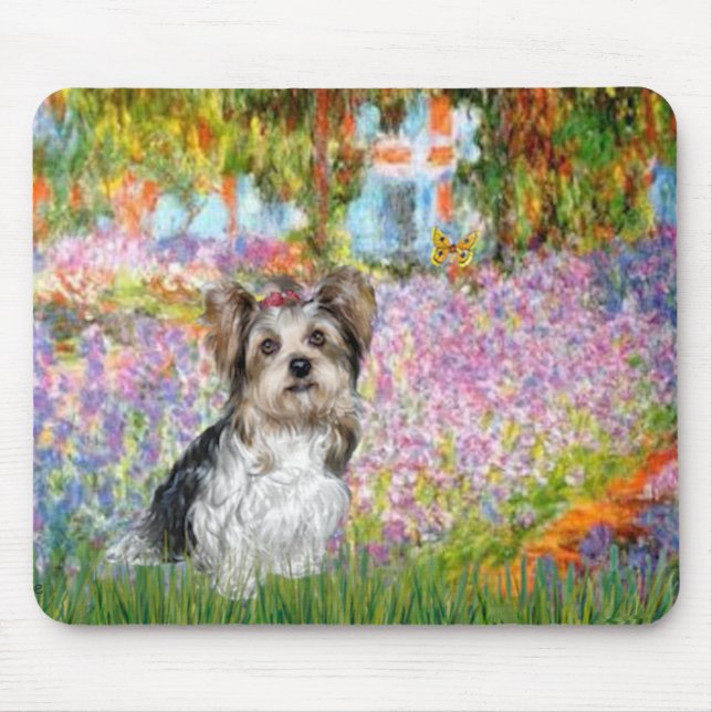 Tapis De Souris Yorkshire Terrier (Biewer) - Jardin (Devant)